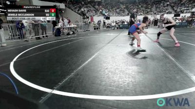 89 lbs Quarterfinal - Nevaeh Davis, Black Fox Wrestling vs Jewels Mcclendon, Viking Wrestling Club