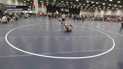 105 lbs 5th Place Match - Cooper Luck, Burnett Trained Wrestling vs Harper Hamacher, MN Elite Wrestling Club