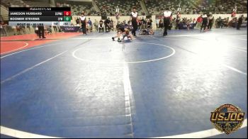 60 lbs 3rd Place - Jameson Hubbard, South Central Punisher Wrestling Club vs Boomer Stevens, Coweta Tiger Wrestling