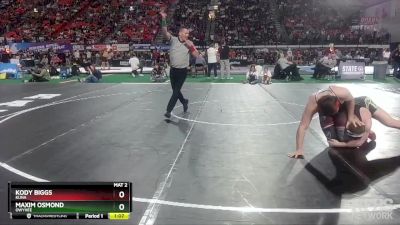 5A 195 lbs Quarterfinal - Kody Biggs, Kuna vs Maxim Osmond, Owyhee