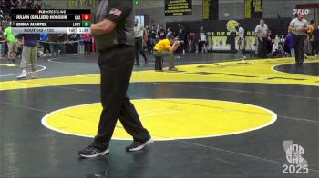 122 lbs Champ. Round 1 - Julian (Gullien) Holguin, AWA vs Emma Martel, Luis Pasteur MS Tigers