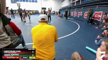 70 lbs Champ. Round 1 - Azaiah Morones, Cowboy Kids WC vs Christopher Cook, Camel Kids Wrestling