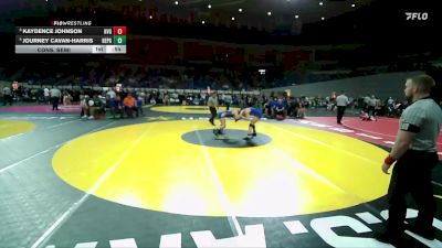 4A/3A/2A/1A Girls 140 Cons. Semi - Kaydence Johnson, Hidden Valley Girls vs Journey Cavan-Harris, Heppner Girls