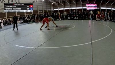 138 lbs Cons. Round 4 - Cole Millan, California vs Gabriel Delbridge, Eaglecrest Wrestling Club