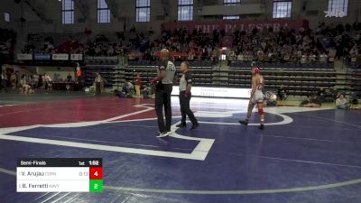 133 lbs Semifinal - Vito Arujau, Cornell vs Brendan Ferretti, Navy