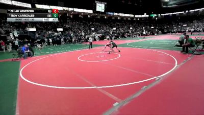 90 lbs Cons. Round 6 - Elijah Wineberg, PROA vs Troy Carrizales, DWC3