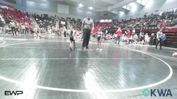 49 lbs Quarterfinal - Heston Hayes, Vinita Kids Wrestling vs Rayden Reyes, Sperry Wrestling Club
