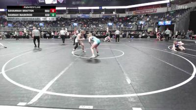 122.8-133.8 lbs Consi Of 8 #1 - Savannah Bratten, Rogue Warrior Wrestling vs Hannah Maskrod, Ozark