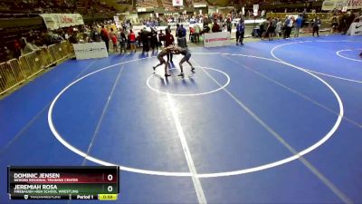 119 lbs Cons. Round 2 - Jeremiah Rosa, Firebaugh High School Wrestling vs Dominic Jensen, NexGen Regional Training Center