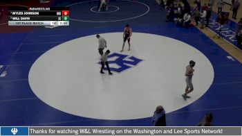 197 lbs 1st Place Match - Will Davis, Elizabethtown College vs Myles Johnson, Ohio Northern University
