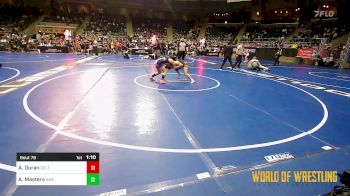 106 lbs Quarterfinal - Acelyn Duran, Duran Elite vs Ashlyn Masters, Salina Wrestling Club