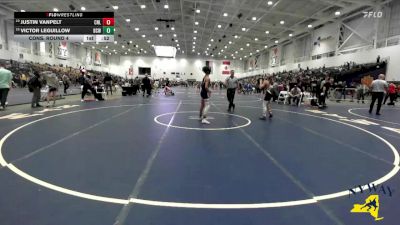 99 lbs Cons. Round 4 - Victor Leguillow, Bear Cave Wrestling vs Justin Vanpelt, Club Not Listed