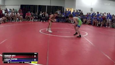 106 lbs Placement Matches (8 Team) - Parker Neu, Wisconsin vs Lukas Foster, Illinois