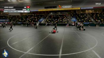 120 lbs 13th Place Match - Aiden Kiesey, Linn-Mar vs Charlie Strezo, New Lenox (Lincoln-Way West)