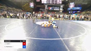 132 lbs Cons 8 #2 - Jeff Lopez, California vs Chancellor Mathews, Colorado