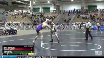 A 195 lbs Cons. Round 3 - Sam Bradley, Lawrence County vs Tex Lewis, East Hamilton