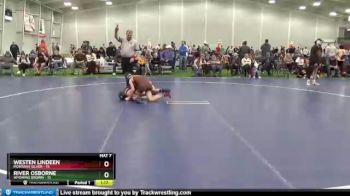 105 lbs Round 3 (6 Team) - River Osborne, Wyoming Brown vs Westen Lindeen, Montana Silver