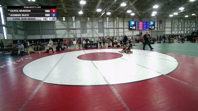 46 kg Cons. Sub-semis - Olivia Munson, Titan Mercury Wrestling Club (TMWC) vs Jasmine Buck, RBY WC