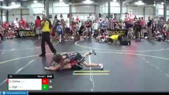 70 lbs Round 1 (6 Team) - Lance Vigil, Pomona Elite vs Connor Collins, American Gladiators-Blue