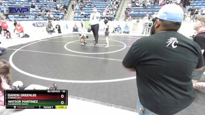 52 lbs Round 4 - Damon Greenlee, Garden City vs Watson Martinez, Clearwater Youth