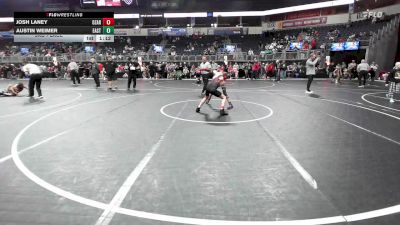 92 lbs 3rd Place - Josh Laney, Ozark Youth Wrestling vs Austin Weimer, East Kansas Eagles