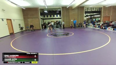 135lbs Cons. Round 2 - Emily Ausborn, Willamette (Girls) vs Maggie Katin, Hermiston (Girls)