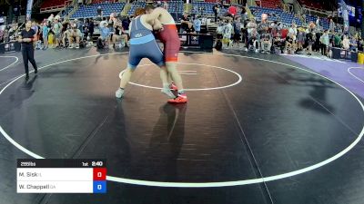 285 lbs Cons 64 #2 - Michael Sisk, IL vs William Chappell, GA