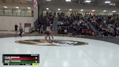 174 lbs Semifinal - Brody Baumann, Purdue vs Tyler Brennan, Little Rock