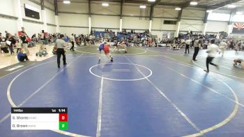 144 lbs Round Of 16 - Stryker Shores, Evwc vs Dylan Brown, Marana WC