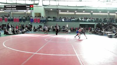 157 lbs 5th Place - Shane Ryan, Trumbull vs Logan Davis, Lyman Mem/Windham Tech