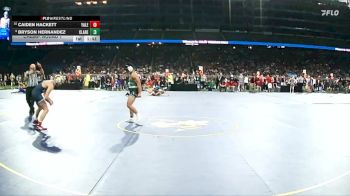 D3-144 lbs Champ. Round 1 - Bryson Hernandez, Clare HS vs Caiden Hackett, Yale