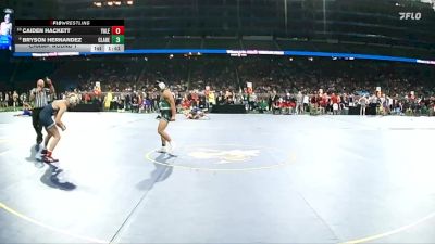 D3-144 lbs Champ. Round 1 - Bryson Hernandez, Clare HS vs Caiden Hackett, Yale