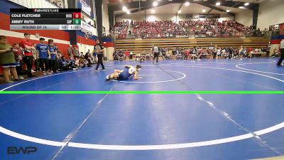 80 lbs Round Of 16 - Cole Fletcher, Bixby JH Boys vs Jimmy Ruth, Sapulpa