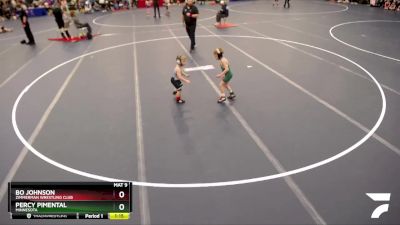 44-47 lbs Quarterfinal - Bo Johnson, Zimmerman Wrestling Club vs Percy Pimental, Minnesota