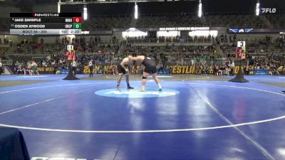 285 lbs Champ. Round 1 - Ogden Atwood, UNC Pembroke vs Jake Swirple, Minot St.