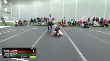 132 lbs Cross Bracket (8 Team) - Gavin Cotton, Montana Maroon vs Antonio Avila, Wyoming Gold