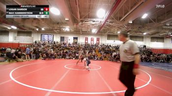 132 lbs Consi Of 8 #1 - Logan Samson, White Mountains vs Max Hammerstrom, Milford