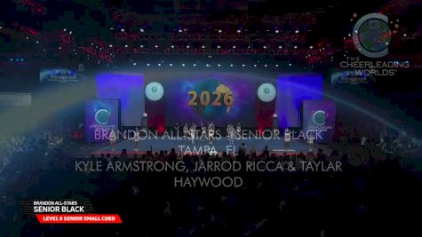 Brandon All-Stars - Black [2026 L6 Senior Small Coed Semis] 2026 The Cheerleading Worlds