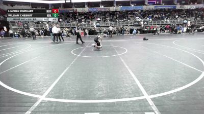 58 lbs Consi Of 8 #1 - Lincoln Rinehart, Moyer Elite vs William Chesnut, Hooligans Wr Ac