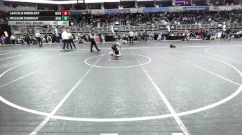 58 lbs Consi Of 8 #1 - Lincoln Rinehart, Moyer Elite vs William Chesnut, Hooligans Wr Ac