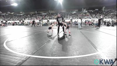 52 lbs Consi Of 16 #2 - Daxton Moore, Black Fox Wrestling vs Foster Barnes, Newcastle Youth Wrestling