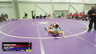 132 lbs Placement Matches (16 Team) - Santino Danise, New Jersey vs Henry White, Kansas Red