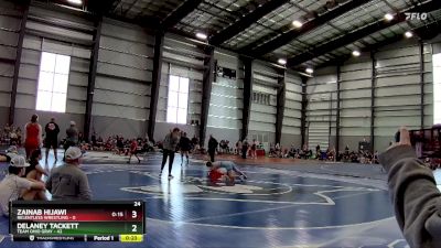 112 lbs Finals (8 Team) - Zainab Hijawi, Relentless Wrestling vs Delaney Tackett, Team Ohio Gray