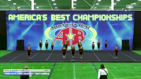 Terre Haute Cheer University - PARTY ANIMALS [2025 L4 Junior - Flex Day 1] 2025 America's Best Indy Challenge