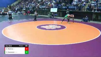 3 lbs Champ. Round 1 - Caleb Swanson, Northside vs Anthony Moreno, Warren County