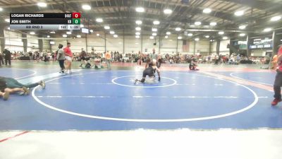 170 lbs Rr Rnd 2 - Logan Richards, 84 Athletes Black - HSB vs Jon Smith, Kraken Black - HSB
