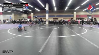82 lbs Consi Of 8 #2 - Nolan Urick, Coppell Stars Wrestling Club vs Zabdiel Charles, Texas Style Wrestling Club