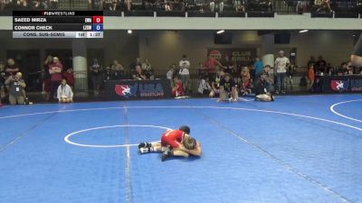 49 lbs Cons. Sub-semis - Saeed Mirza, Edina Wrestling Association vs Connor Check, Lake Zurich Cubs Wrestling Club