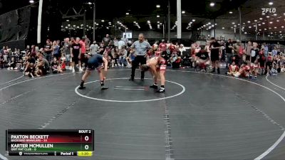 88 lbs Round 1 (8 Team) - Paxton Beckett, Backyard Brawlers vs Karter McMullen, Grit Mat Club