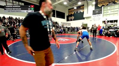 120 lbs 1st Place Match - Hunter Jauregui, Fountain Valley vs Nathan Reynolds, St. John Bosco